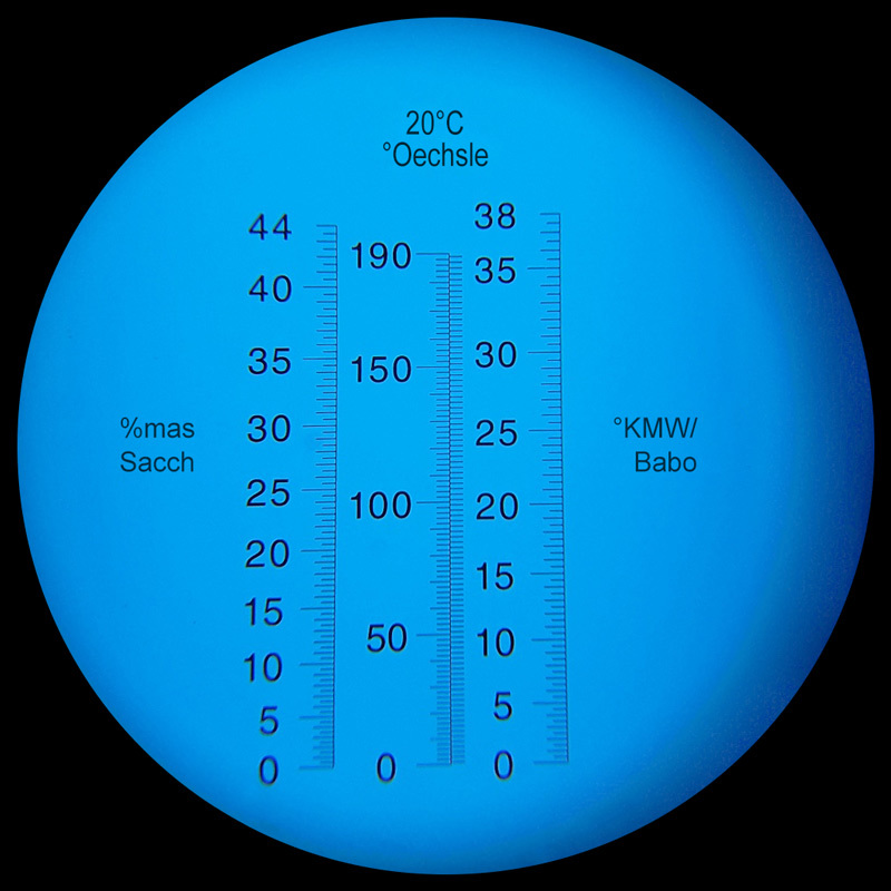 Réfractomètre PCE, mesure du vin, 0 - 140 ° Oe - 2