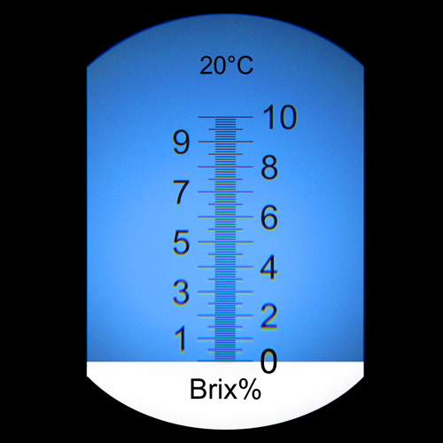 Refraktometri PCE, voiteluaineiden, öljyjen ja mehujen mittaukseen, 0-10 % Brix - 2