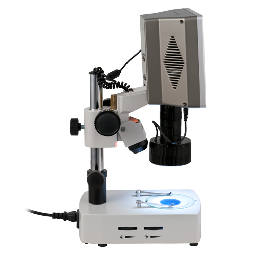 Microscopio PCE-IVM, luce riflessa e trasmessa, zoom d'ingrand. 75, trasmissione USB, con monitor - 2