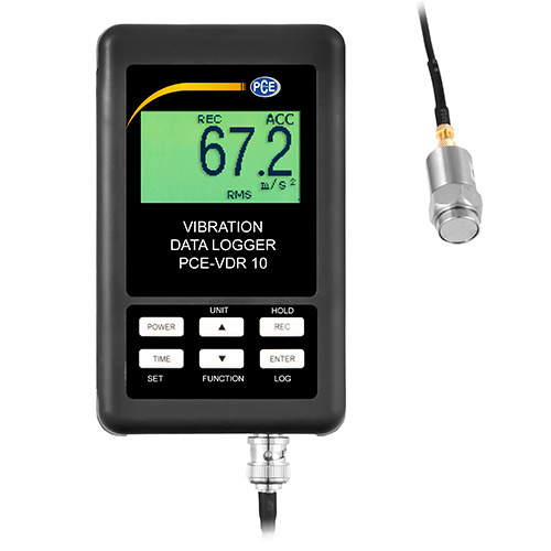 Vibrationsmåler PCE-VDR, måler vibrationer, 10 Hz - 1 kHz + ISO-certifikat - 2