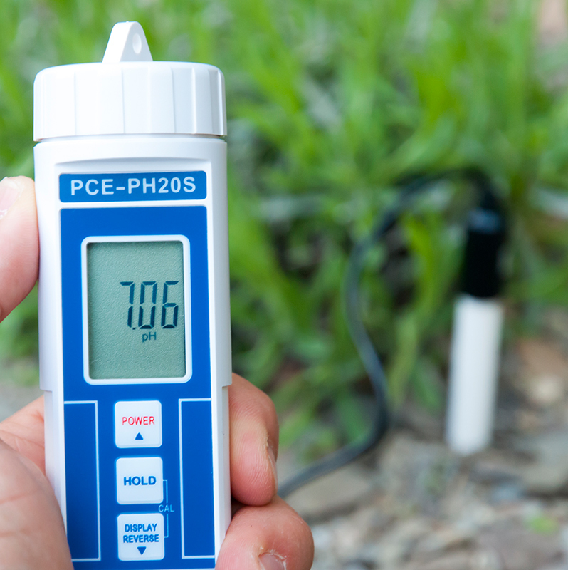 Měřič kvality vody PCE-PH, stanovení hodnoty pH, vnější půdní elektroda PH - 3