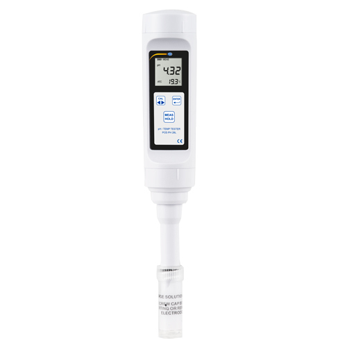 Měřič kvality vody PCE-PH, stanovení hodnoty pH, pro viskózní kapaliny, plochá/dlouhá PH elektroda - 3