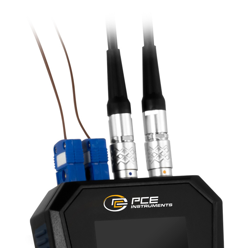 Prietokomer PCE-TDS 200+, 2x senzor na lište, menovitá šírka DN 50 - 700 + certifikát ISO - 3