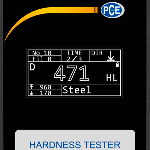 Meradlo tvrdosti PCE 2000N, pre kovové materiály, HL, HV, HB, HS, HRA, HRB, HRC + certifikát ISO - 3