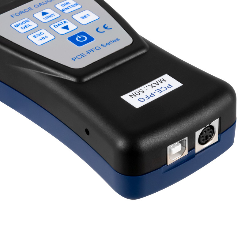 Silomer PCE-PFG, pre meranie ťahu a tlaku, do 50 N, vnútorný snímač zaťaženia + ISO - 3