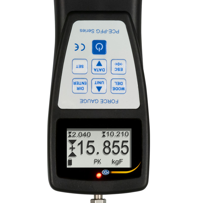 Siloměr PCE-PFG, pro napětí v tahu a tlaku, do 100 N, interní snímač zatížení, ISO - 3