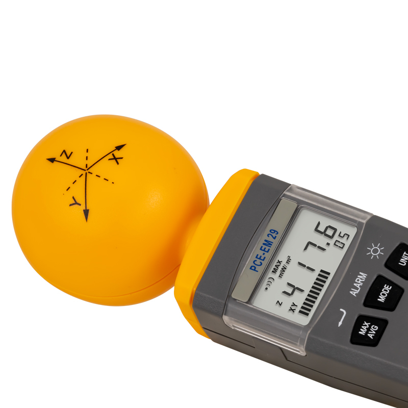 Prístroj na meranie žiarenia PCE-EM 29, detekcia elektromagnetického žiarenia, 50 MHz - 3,5 GHz - 3