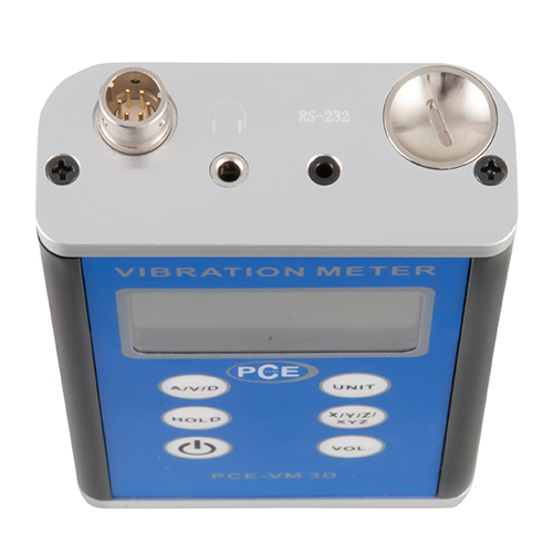 Tärinämittari PCE-VM 3D, mittaa koneiden värinän, 10 Hz - 10 kHz - 3