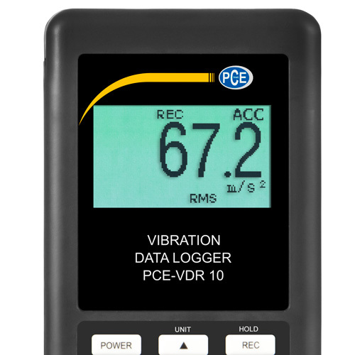 Vibrationsmåler PCE-VDR, måler vibrationer, 10 Hz - 1 kHz + ISO-certifikat - 3