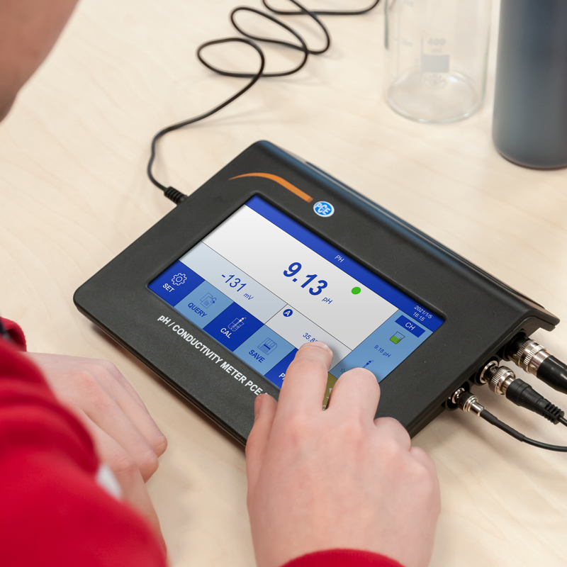 Analizator wody PCE-BPH, określanie wartości pH, temperatury i przewodności + certyfikat ISO - 3