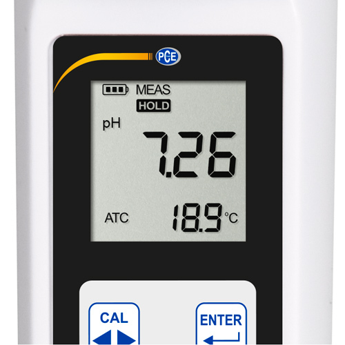 Wasseranalysegerät PCE-PH, Ermittlung pH-Wert, für viskose Flüssigkeiten, flache/lange PH-Elektrode - 4