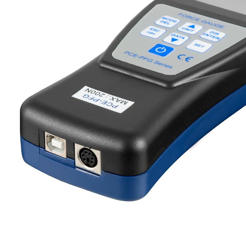 Silomer PCE-PFG, pre meranie ťahu a tlaku, do 100 N, vnútorný snímač zaťaženia + ISO - 4