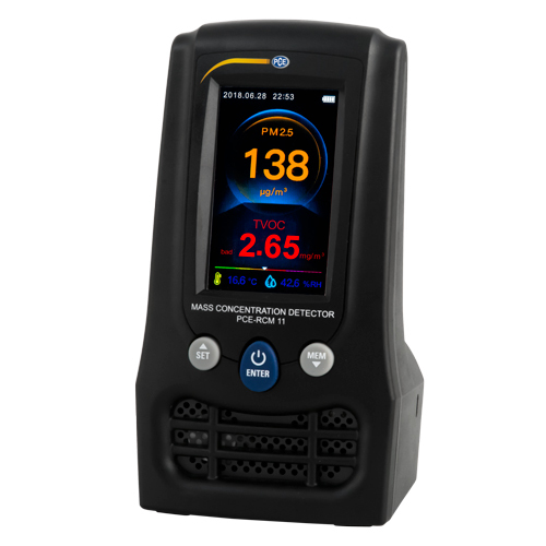 Dispositivo de medición de la calidad del aire PCE-RCM, medición de polvo fino PM2,5, PM10 y HCHO - 4