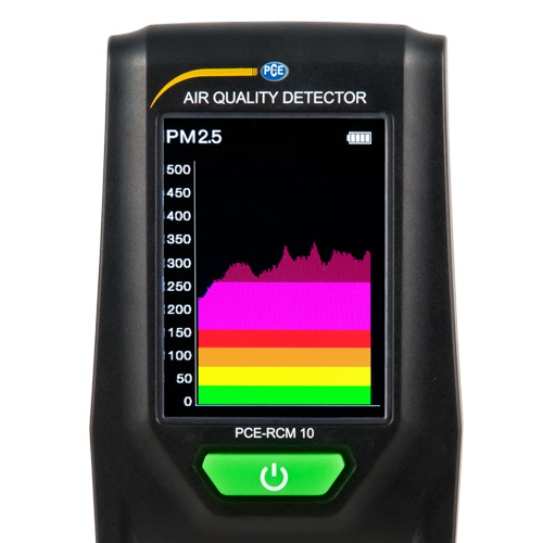 Miernik jakości powietrza PCE-RCM, pomiar pyłu drobnego PM2,5 i PM10 - 4