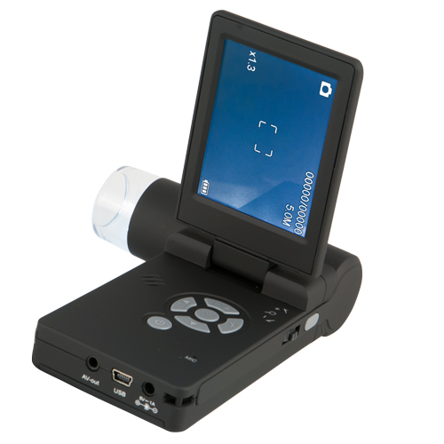 Mikroskoper PCE-DHM, mobil brug, 5 MP opløsning, 500x zoom, 3 farvedisplay - 4