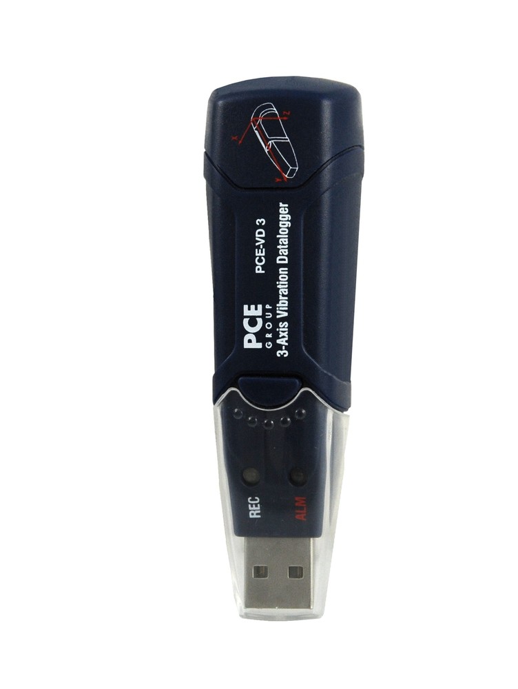 Medidor de vibración PCE-VD, mide la aceleración en 3 direcciones, hasta 60 Hz + certificado ISO - 4