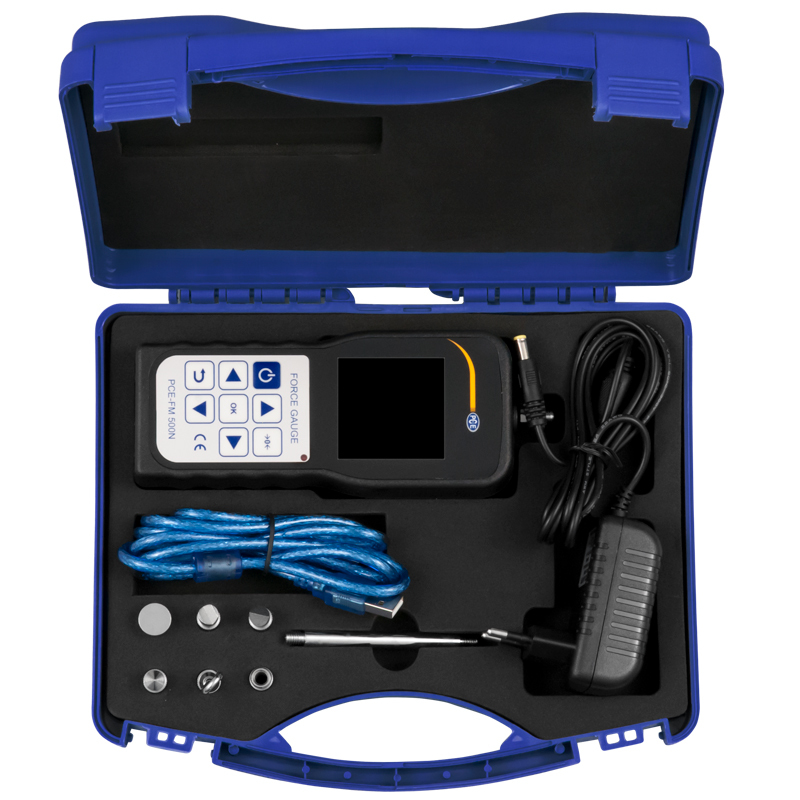 Silomer PCE-FM, pre meranie ťahu a tlaku, do 500 N, vnútorný snímač zaťaženia + certifikát ISO - 5