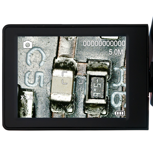 Microscope PCE-DHM, utilisation mobile, résolution 5 MP, zoom 500x, écran couleur 3 - 5