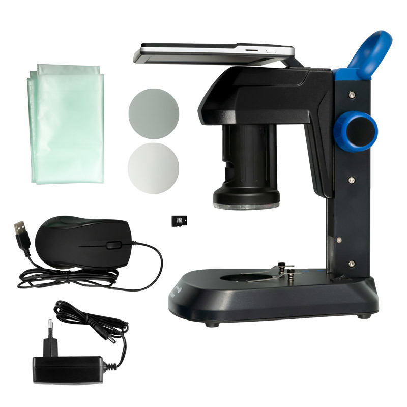 Mikroskop PCE-LCM, dopadajúce a prechádzajúce svetlo, 4x optický zoom, s monitorom - 5