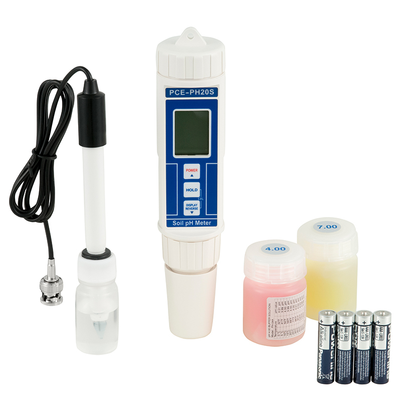 Měřič kvality vody PCE-PH, stanovení hodnoty pH, vnější půdní elektroda PH - 6
