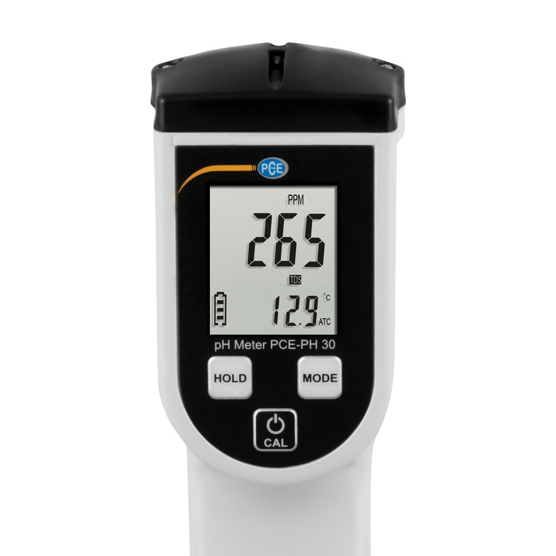 Vesianalysaattori PCE-PH,pH- ja redox-arvon sekä johtokyvyn mittaamiseen lämpötilakompensoinnilla - 6