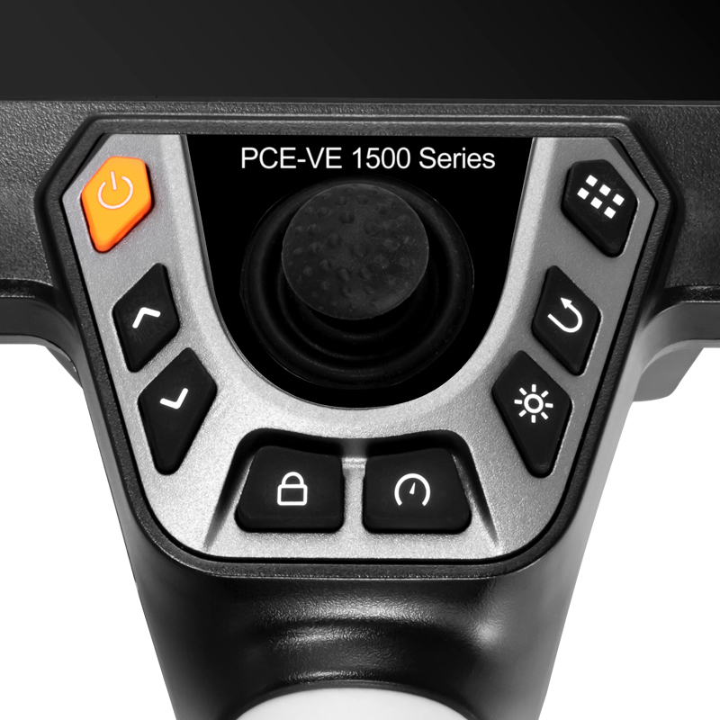 Premium Boroskop PCE-VE 1500, für schwer zugängliche Hohlräume, seitliche 4-Wege Kamera, Ø 2,2 mm - 6
