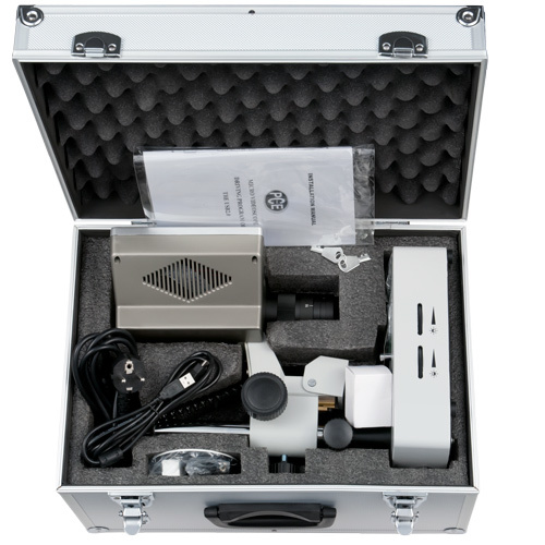Microscopio PCE-IVM, luce riflessa e trasmessa, zoom d'ingrand. 75, trasmissione USB, con monitor - 6
