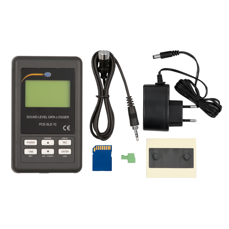 Hlukoměr PCE-SLD, rozsah měření 30 - 130 dB, mikrofon s klipem, certifikát ISO - 6
