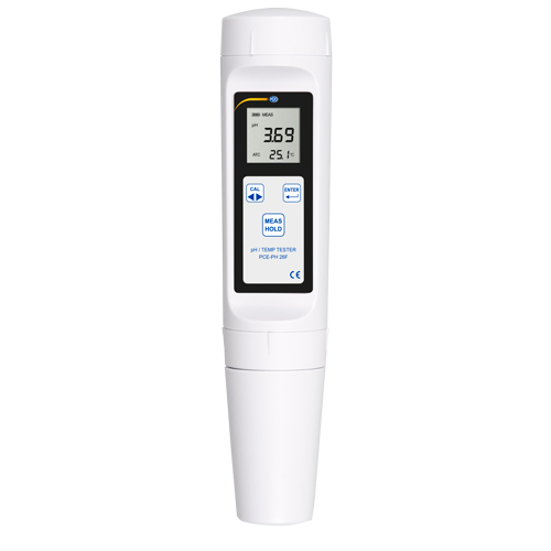 Analyzátor vody PCE-PH, stanovenie hodnoty pH, pre viskózne kvapaliny, plochá PH elektróda + ISO - 7