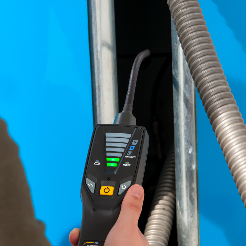 Detektor na meranie plynu PCE-HLD, na únik vodíka, LED displej, 400 mm senzor, 2-násobný alarm - 7