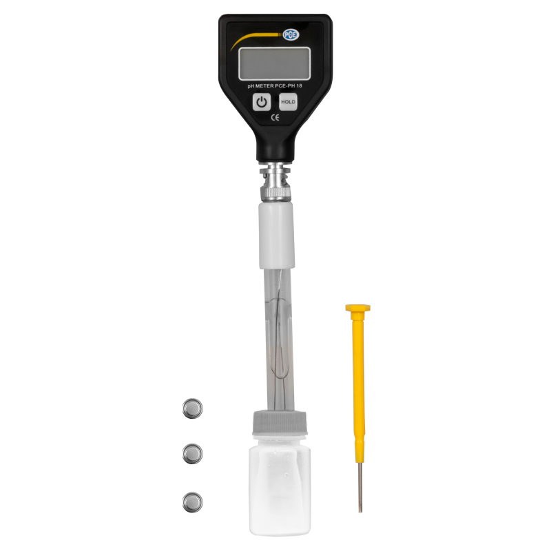 Medidor portátil PCE-PH, determinación del pH, para laboratorios, en punta, electrodo de vidrio - 7