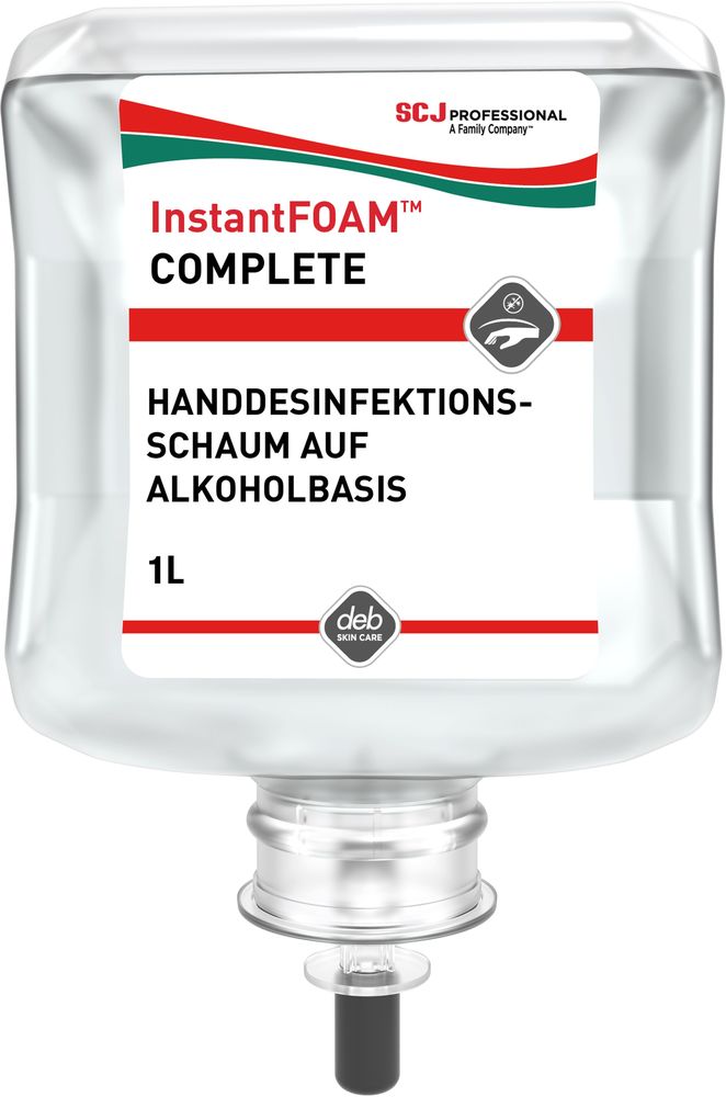 InstantFOAM™ COMPLETE Schaum-Handdesinfektionsmittel Alkoholbasis, IFS1000ML, 6 Kartuschen à 1 Liter - 1