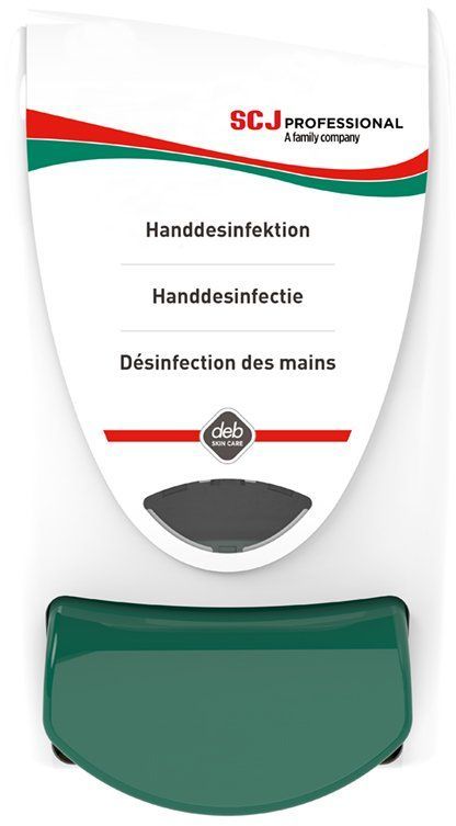 Spender für Handdesinfektion InstantFOAM™, für die Wandmontage, SAN1LDGER, für 1 Liter-Kartuschen - 1