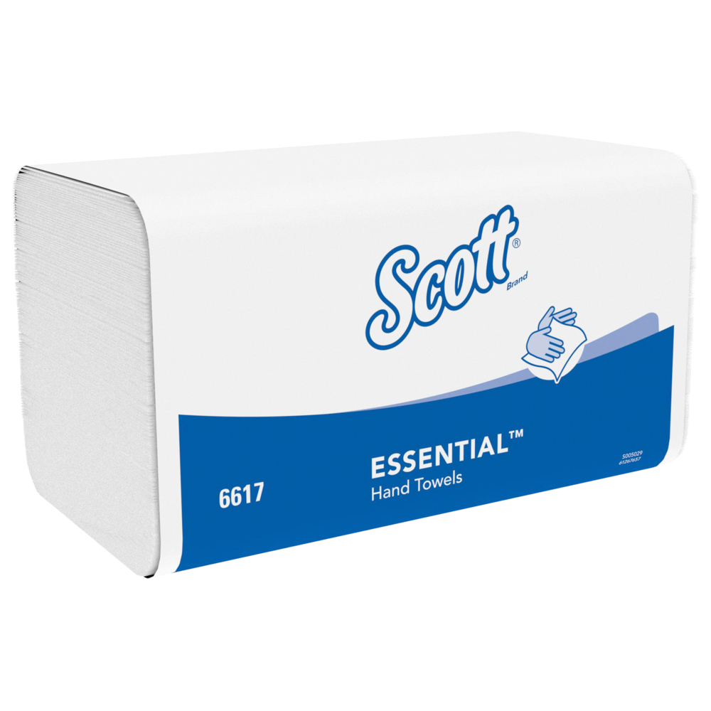 Kimberly-Clark paper towels SCOTT®, 6617, white, 21 x 20 cm, 1-ply, 15 packs x 340 towels - 1
