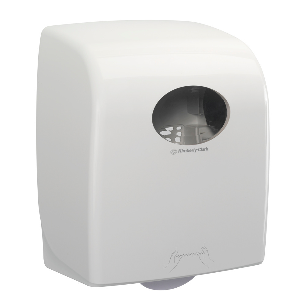 Kimberly-Clark Aquarius™ roll dispenser for paper towels, 7375, white - 1