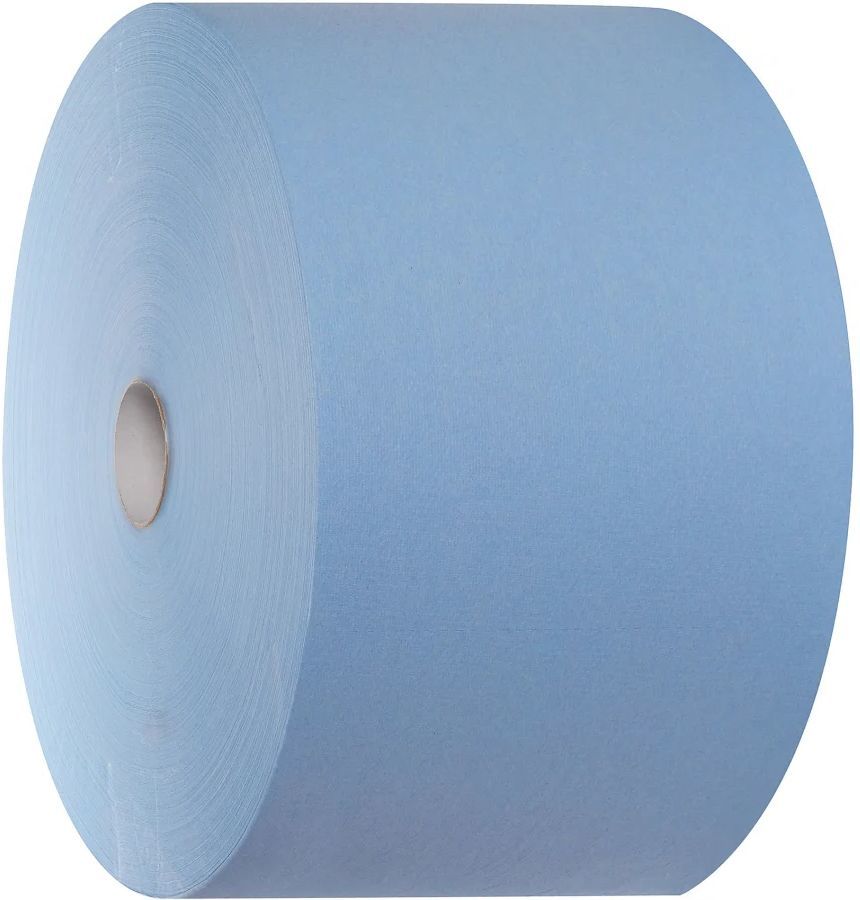 WypAll® cleaning cloths L30, jumbo roll 7426, blue, 3-ply, 1 roll of 670 cloths - 2