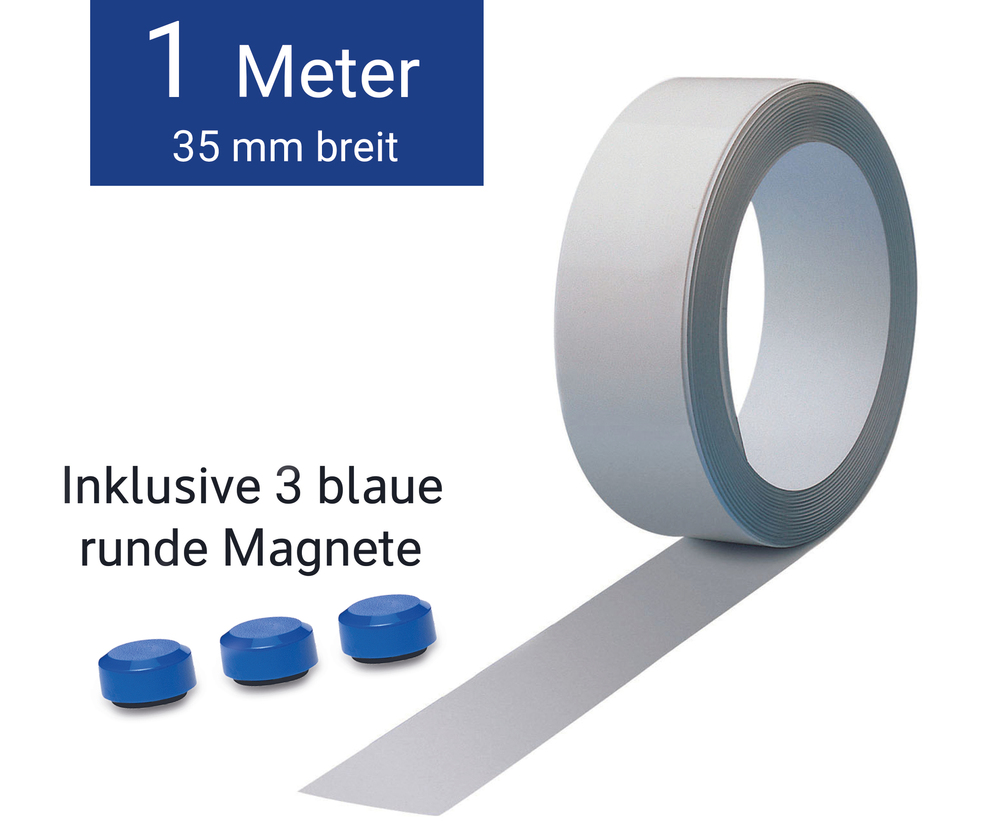 Ferroband, Länge 1 m, inkl. 3 Magnete - 6