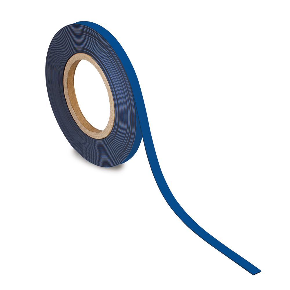 Kennzeichnungsband magnetisch, 10 m x 10 mm x 1 mm, blau - 1