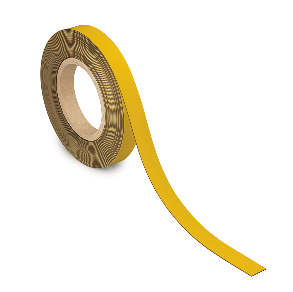 Kennzeichnungsband magnetisch, 10 m x 20 mm x 1 mm, gelb - 1