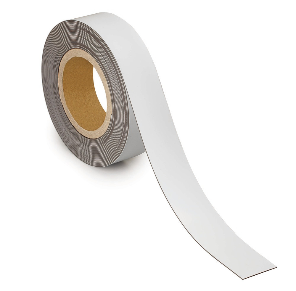 Kennzeichnungsband magnetisch, 10 m x 40 mm x 1 mm, weiß - 1