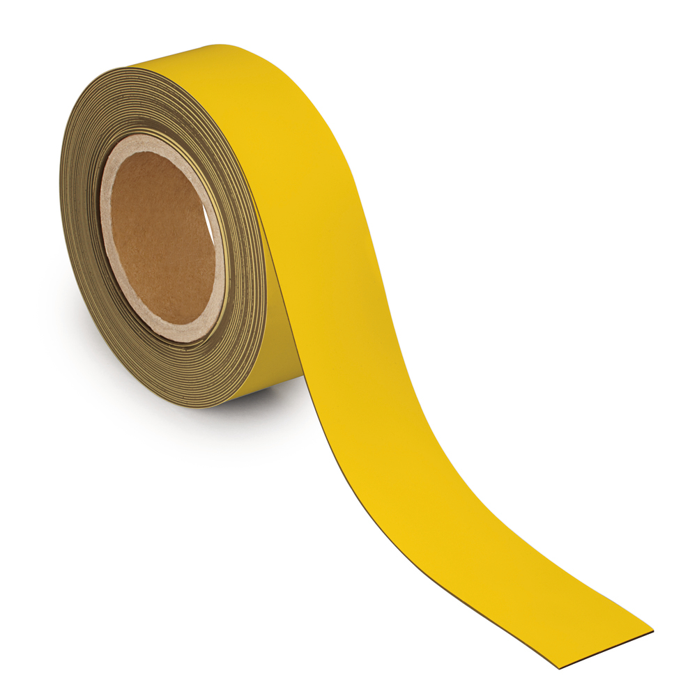 Kennzeichnungsband magnetisch, 10 m x 50 mm x 1 mm, gelb - 1