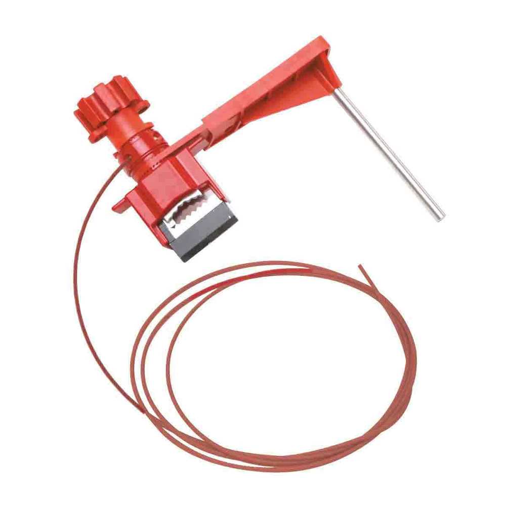 Dispositivo de bloqueo de válvulas universal pequeño, con cable de nailon y brazo de bloqueo - 1