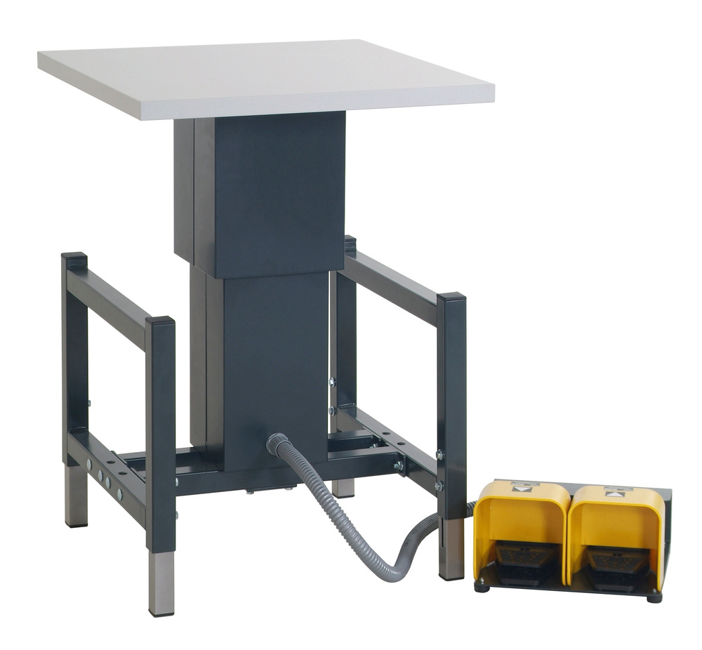 Pneumatický zdvíhací stôl Rocholz, 600 x 600 x 500 - 710 mm - 2