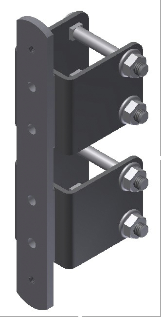 Adaptador Rocholz para montaje de brazos articulados, 47 x 67 x 200 mm - 1