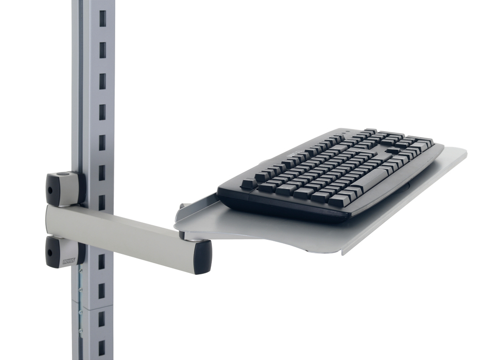 Rocholz keyboard and mouse tray, with articulated arm - 2