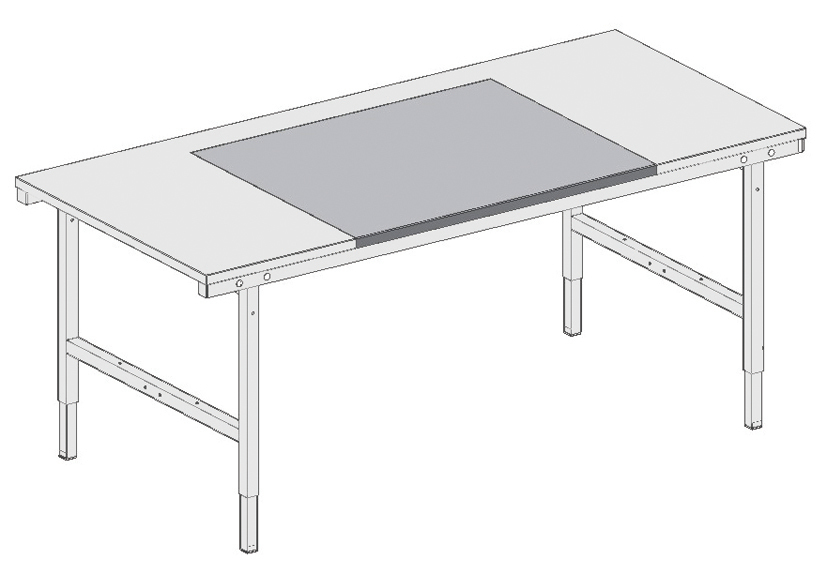 Rocholz skærefast version til beskyttelse af bordpladen, fremstillet af rustfrit stål - 2