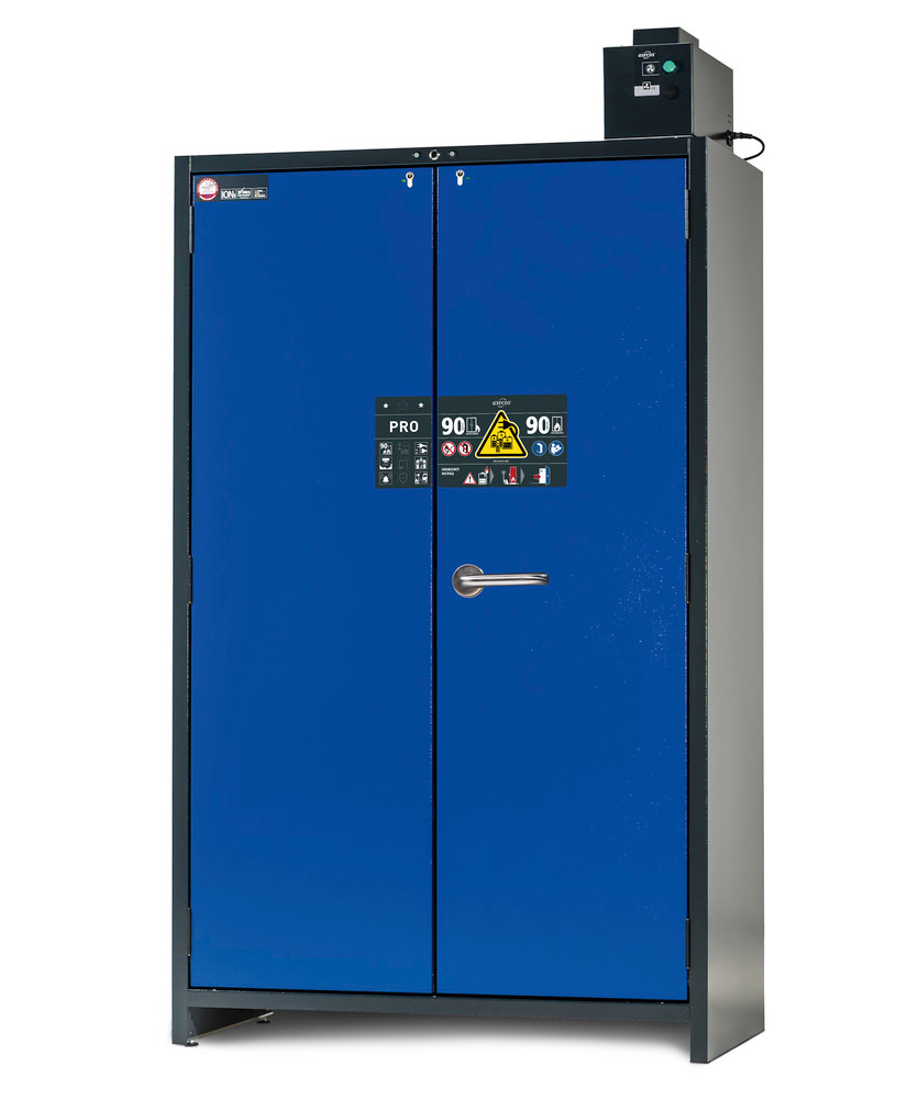 Armario para carga de baterías de ion litio, asecos SmartStore-Pro, 2.0-V, 4 estantes, ancho 1200 mm - 2