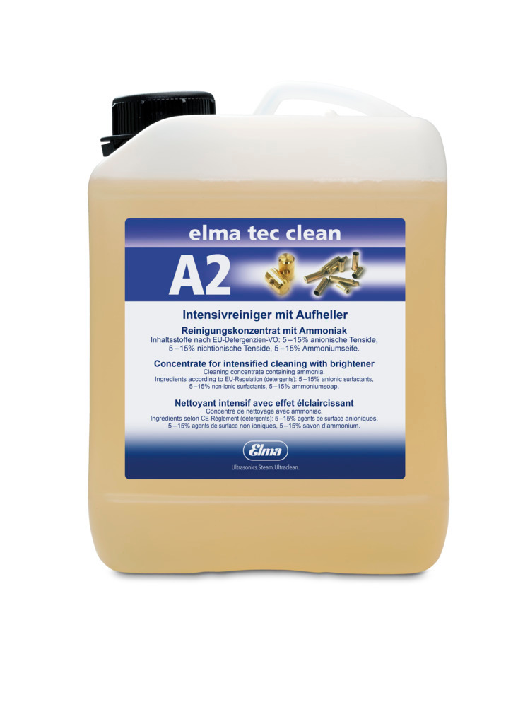 Reinigungsmittel elma tec clean A2 für Ultraschallgerät, alkalisch, 2,5 Liter - 1