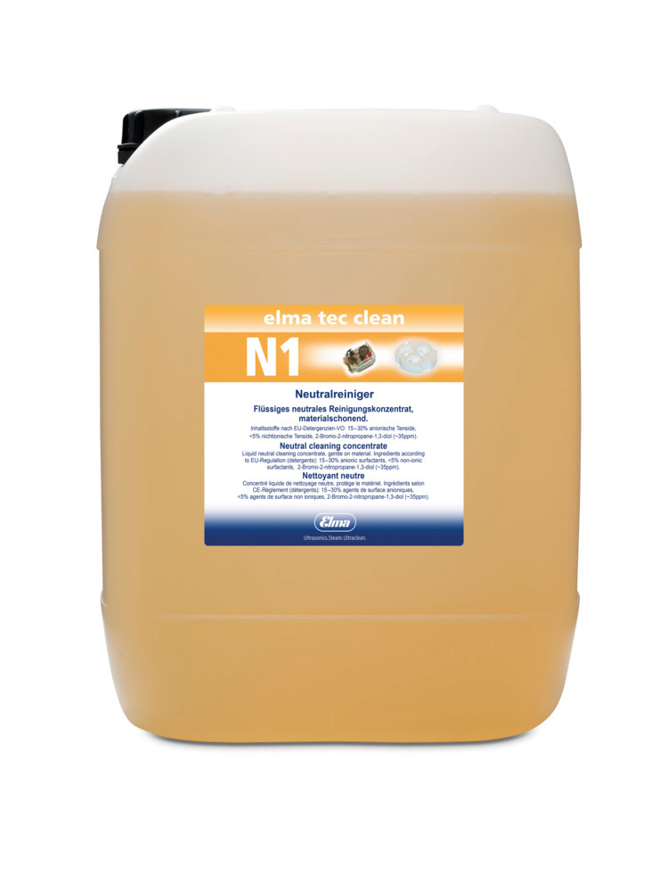 Reinigungsmittel elma tec clean N1 für Ultraschallgerät, sensitive, neutral, Konzentrat, 10 Liter - 1