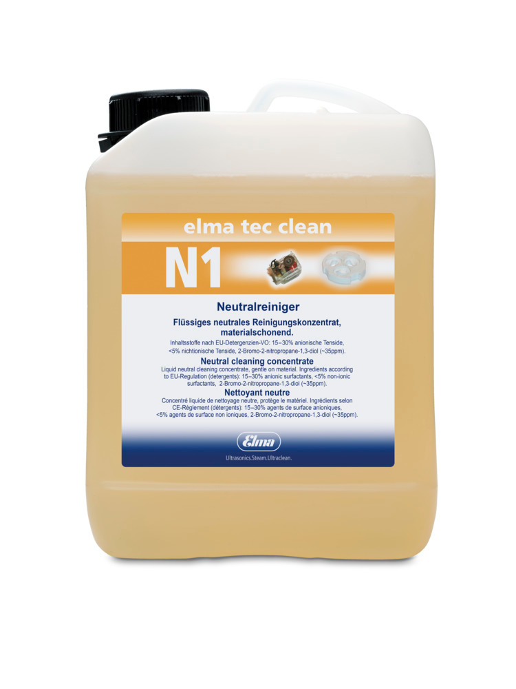 Cleaning solution elma tec clean N1 f. ultrasonic cleaner, sensitive, neutral, concentr., 2.5 litres - 1